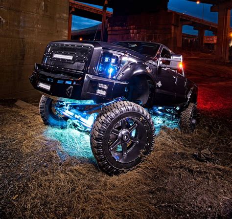 Lifted Truck At Night