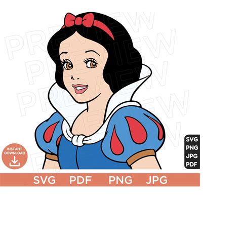 Snow White and the Seven Dwarfs SVG, Disneyland Ears Clipart - Inspire Uplift