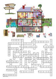 The house crossword worksheets