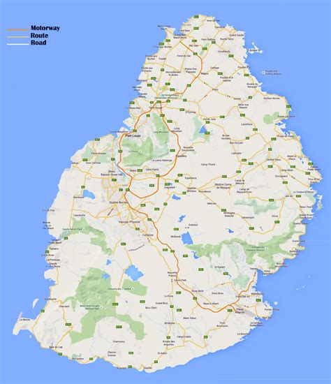 Mauritius Map