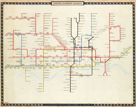 Transit Maps: Historical Map: Harry Beck’s 1961 Victoria Line Tube Map Proposal