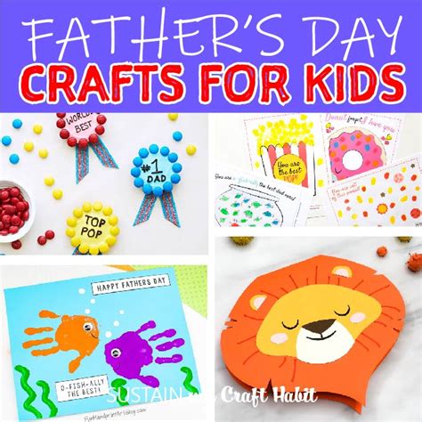 Father's Day Crafts for Kids – Sustain My Craft Habit