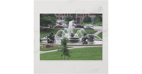 Kansas City Plaza fountain Postcard | Zazzle