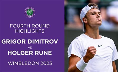 Grigor Dimitrov vs Holger Rune: Fourth Round Highlights | Wimbledon ...