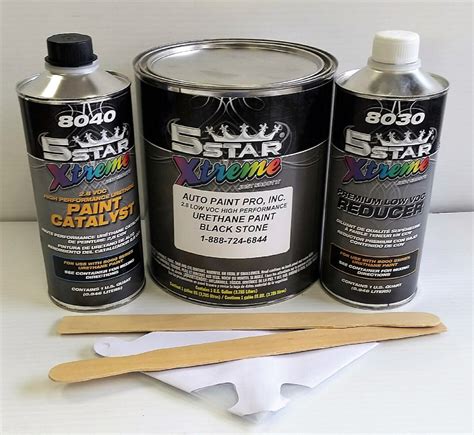 Black Stone single stage 5 star auto urethane paint 2.8 VOC restoratio – NortheastAutoPaint.com