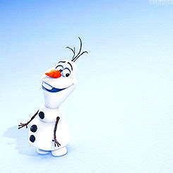 Frozen Olaf Snow Angel Gif