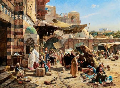 Market in Jaffa | Painting, National gallery of art, Islamic art