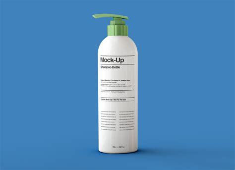 Free Pump Spray Shampoo Bottle Mockup PSD - Good Mockups