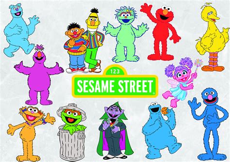 Sesame Street Party SVG