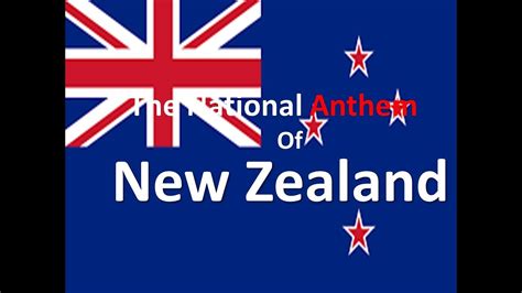 New Zealand National Anthem Lyrics Printable