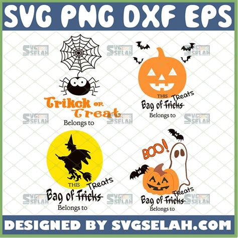 Halloween Bag SVG, Trick Or Treat Bag SVG - SVG Selah