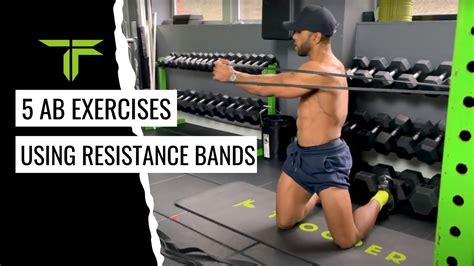 5 AB EXERCISES YOU CAN DO JUST USING RESISTANCE BANDS - YouTube