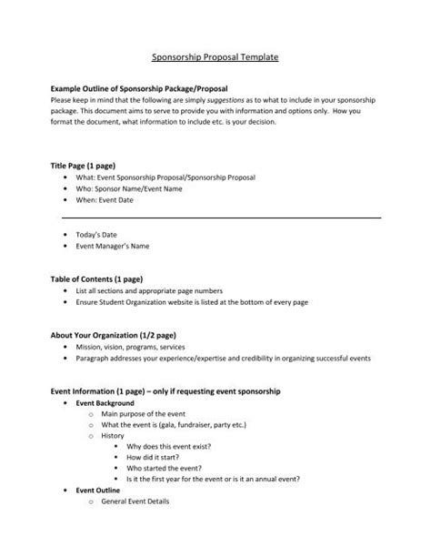 Organization Proposal Template | PDF Template