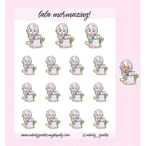 Lala Mermazing Lappy > Planner Stickers | Shopee Philippines