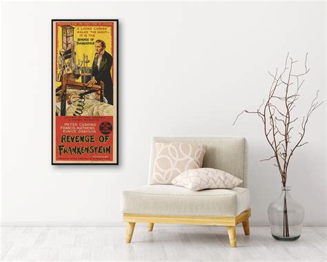 The Revenge of Frankenstein HIGH QUALITY Movie Wooden Poster - Etsy