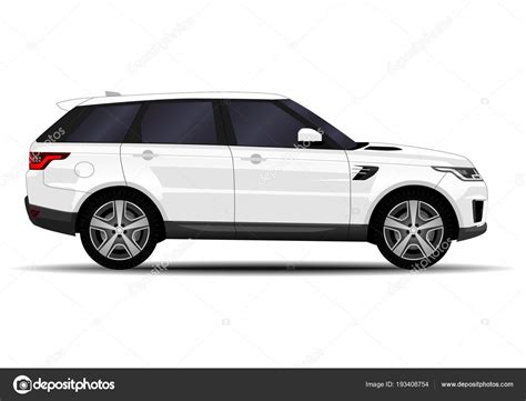 Coche Suv Realista Vista Lateral vector, gráfico vectorial © chel11 ...