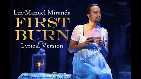 Lin-Manuel Miranda sings First Burn (demo) | HAMILTON MUSICAL | Lyrical Version - YouTube