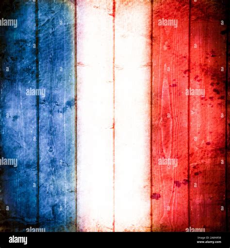 a French flag old style Stock Photo - Alamy