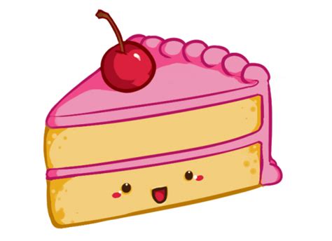 How to Draw a Slice of Cake (Kawaii Style) - FeltMagnet