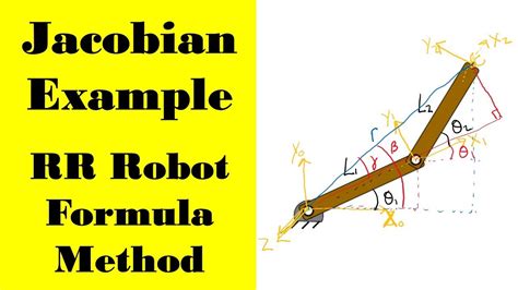 Two Link RR Manipulator Jacobian Example - Formula Method - YouTube