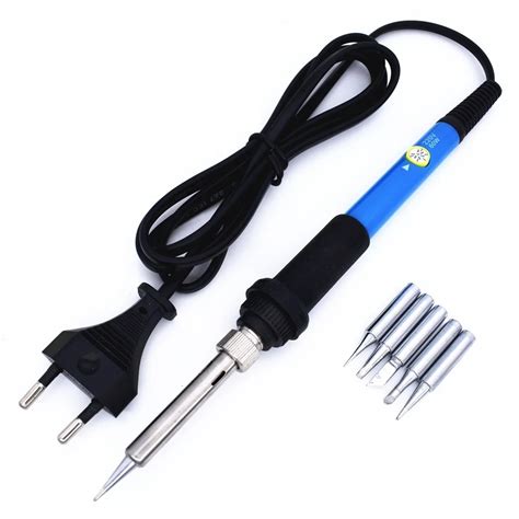 60W 220V/110V Electric Soldering Iron Soldering Station Adjustable Temperature Rework Welding ...