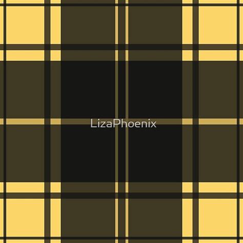 "Yellow and Black Plaid" by LizaPhoenix | Redbubble