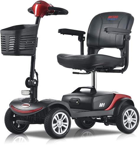 Buy Electric Powered Mobility Scooters for Seniors Adults 300lbs Max Weight, 4 Wheel Folding ...