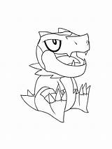 Tyrunt Pokemon coloring pages sketch template