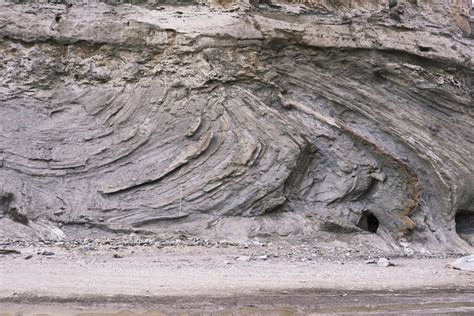 Mega Slump, southern Spain Scale is 2m : geology