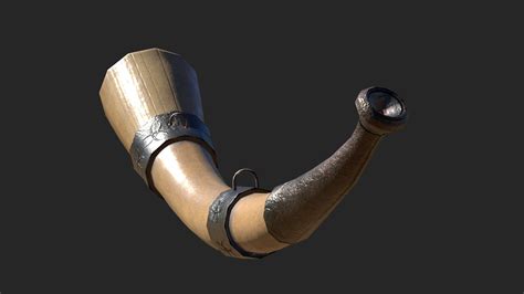 Viking war horn 3D model - TurboSquid 1464000