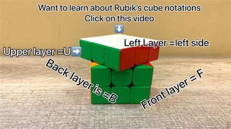 What are Rubik’s cube notations and how to learn it | Explained| - YouTube