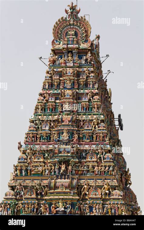 The tower of marundeeswarar temple hi-res stock photography and images ...