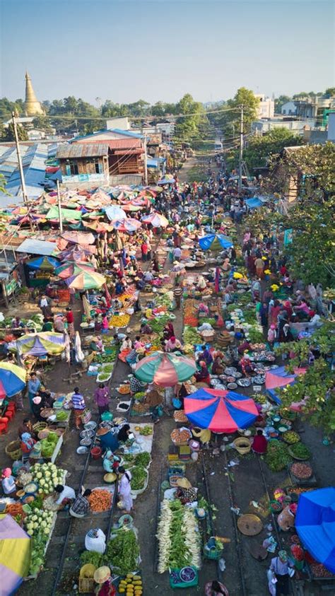 Mandalay Morning Market Which is Also Called Ghost Market in Myanmar ...