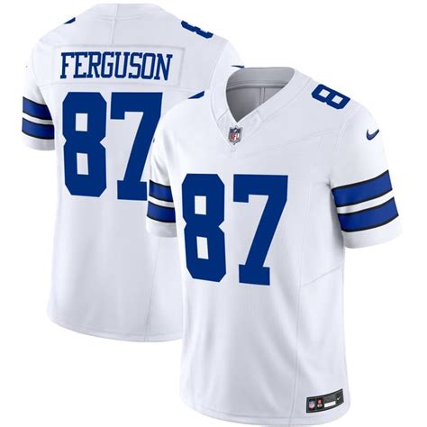 Jake Ferguson Dallas Cowboys White Jersey - All Stitched - NEBGIFT