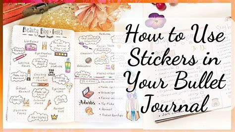 How to Use Stickers in Your Bullet Journal (and where to buy them)