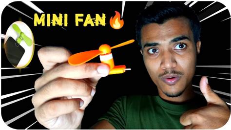 Mini Usb fan review l Type C or Micro usb l how to use type c usb fan - YouTube