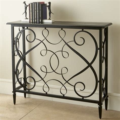 Console Tables | Wrought iron console table, Iron console table, Metal console table