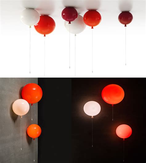 If It's Hip, It's Here (Archives): Glass Balloon Ceiling and Wall Lamps Add A Festive Touch.