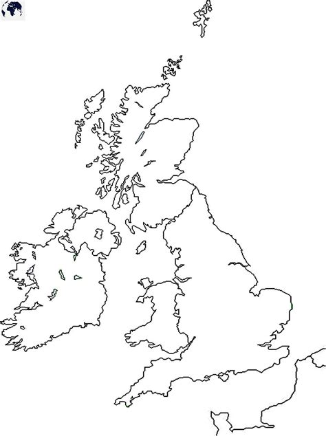 Printable UK Map - Blank World Map