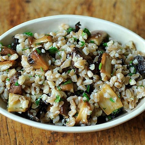 Farro Salad with Roasted Mushrooms and Parmesan Recipe on Food52 ...