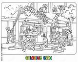 Firefighter Truck Coloring Page sketch template