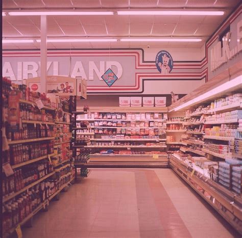 Vintage Pink supermarket shopping