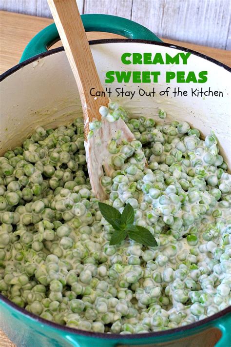 Creamy Sweet Peas – Can't Stay Out of the Kitchen