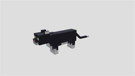 minecraft tuxedo cat - Download Free 3D model by JohnElkes [f1d00e4] - Sketchfab