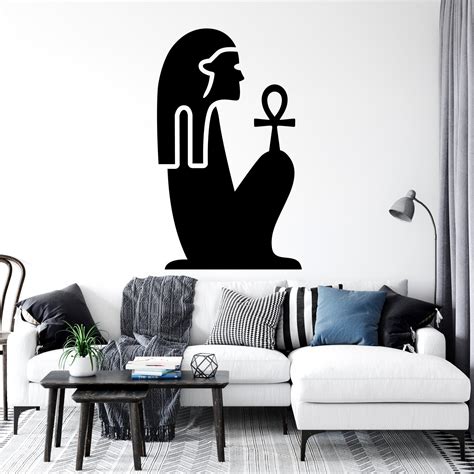 Egyptian Wall Decal Goddess Wall Decal Ancient Wall Art | Etsy