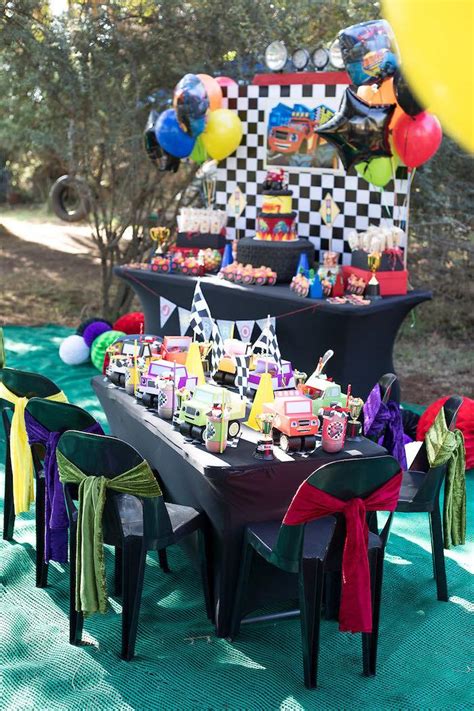 Kara's Party Ideas Blaze and the Monster Machines Birthday Party | Kara ...