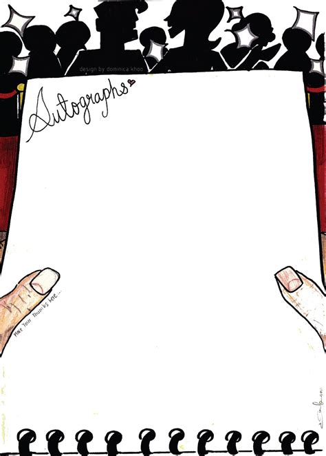 Printable Autograph Pages