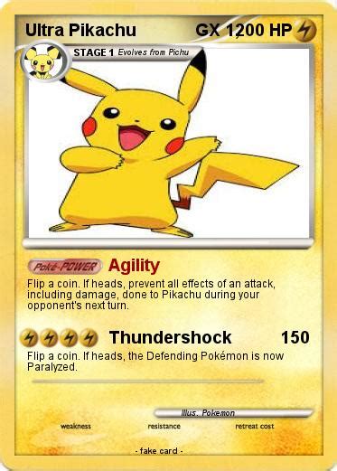 Pokémon Ultra Pikachu GX 1 1 - Agility - My Pokemon Card