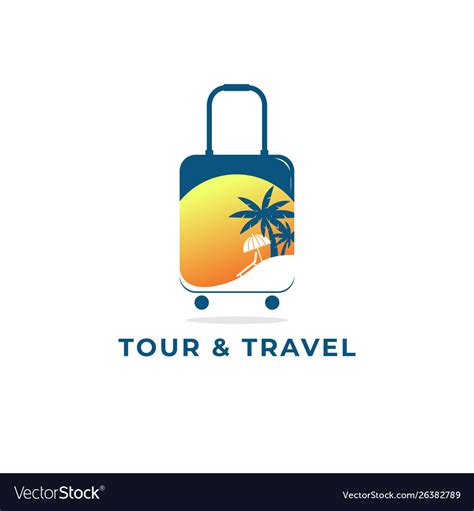 Tour and travel logo icon Royalty Free Vector Image