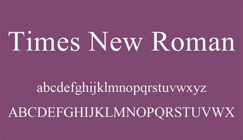 Times New Roman font - Font Tr